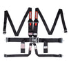 Racequip 718008 Black L & L 6pt HNR Seat Belt