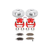 PowerStop KC2389 fits Honda Civic Front Z26 Street Warrior Brake Kit w/Calipers