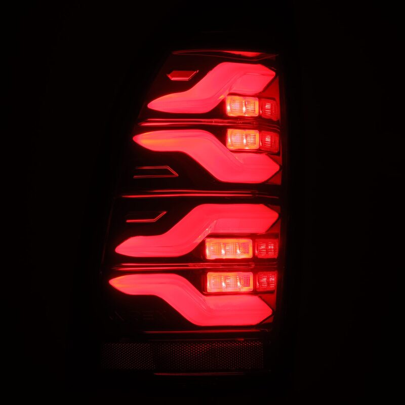 AlphaRex 680070 05-15 fits Toyota Tacoma LUXX LED Taillights Blk/Red w/Activ