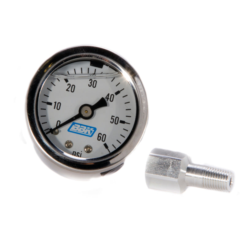 BBK 1617 Liquid Filled EFI Fuel Pressure Gauge 0-60 PSI