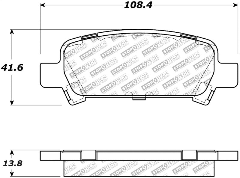 Stoptech 305.077 Street Select Brake Pads - Front/Rear