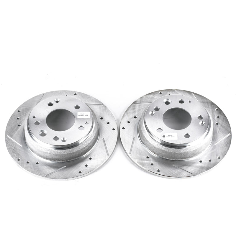 PowerStop fits Acura 91-95 Legend Rear Evolution Drilled & Slotted Rotors - Pair