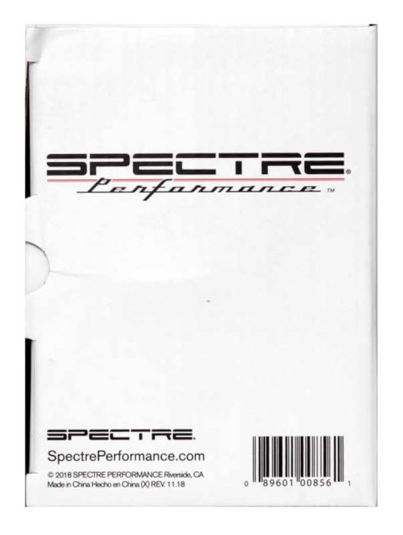 Spectre 8219K Universal Intake Tube Kit 3in. - Aluminum - Black