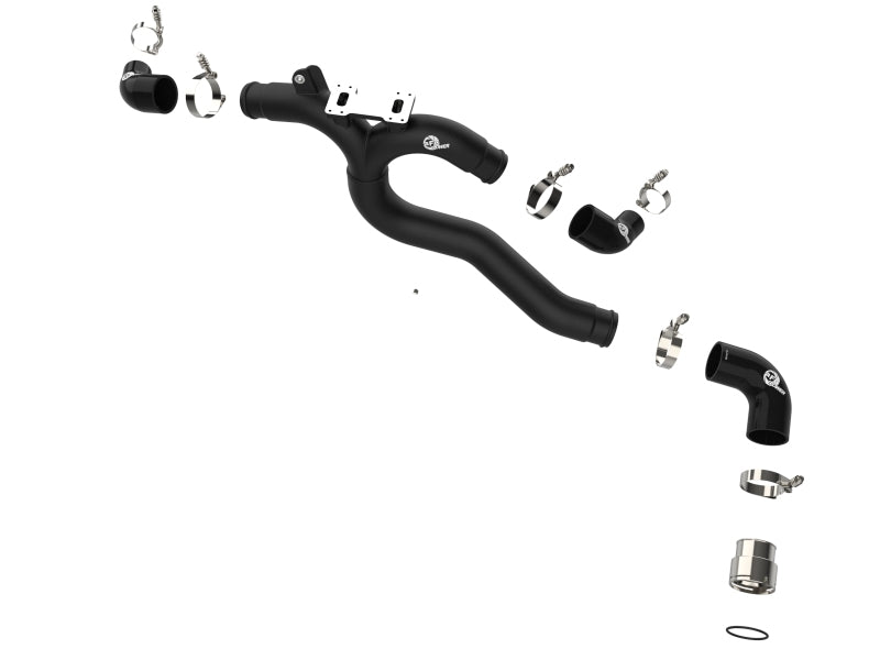 AFE 46-20508-B ia Stinger 18-22 V6-3.3L (tt) BladeRunner Hot Charge Pipe- Black