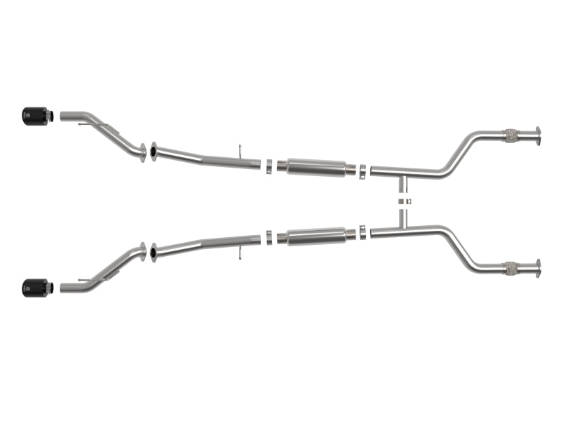 AFE 49-36138-B issan Z 23-23 V6-3.0L Takeda 2-1/2in 304 Stainless Steel Cat-Bac