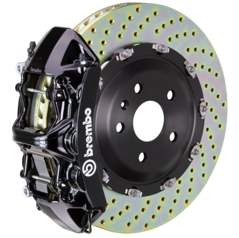 Brembo 1N1.9092A1 Brembo 24+ fits BMW M30i/530i xDrive Front GT BBK 6 Piston Cast 380x34 2pc Rotor Drilled - Black