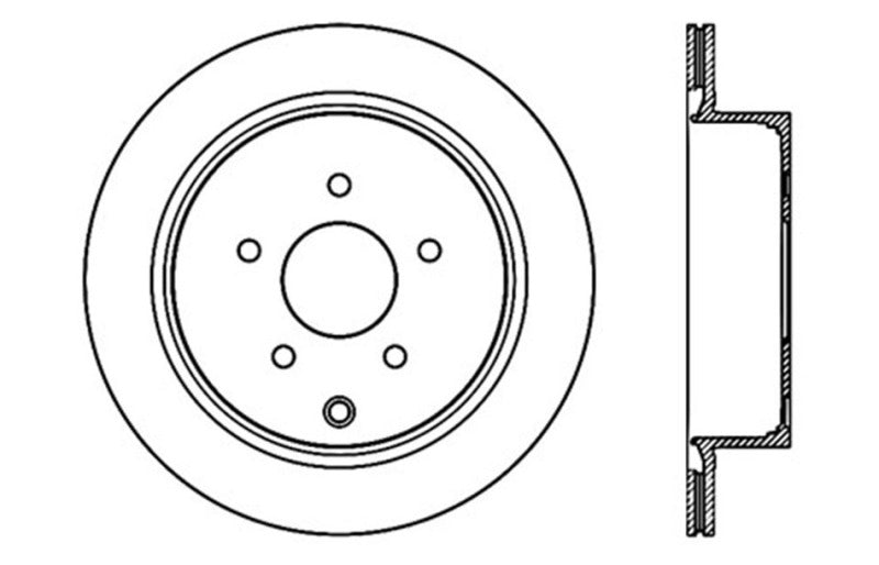 Stoptech 127.42078L Slotted & Drilled Sport Brake Rotor