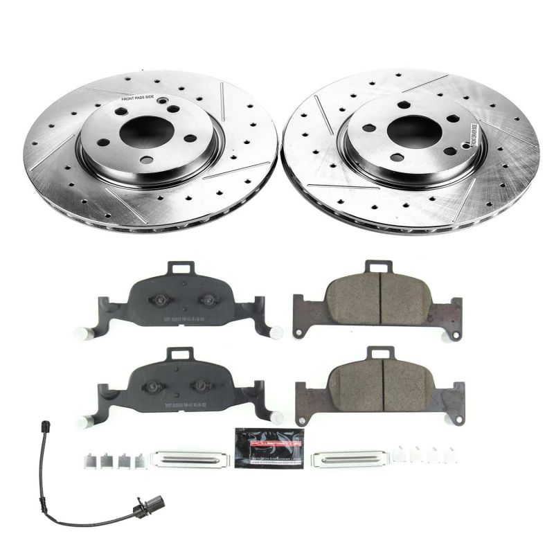 Power Stop K8551 18-22 fits Audi Q5 Front Z23 Evolution Brake Kit