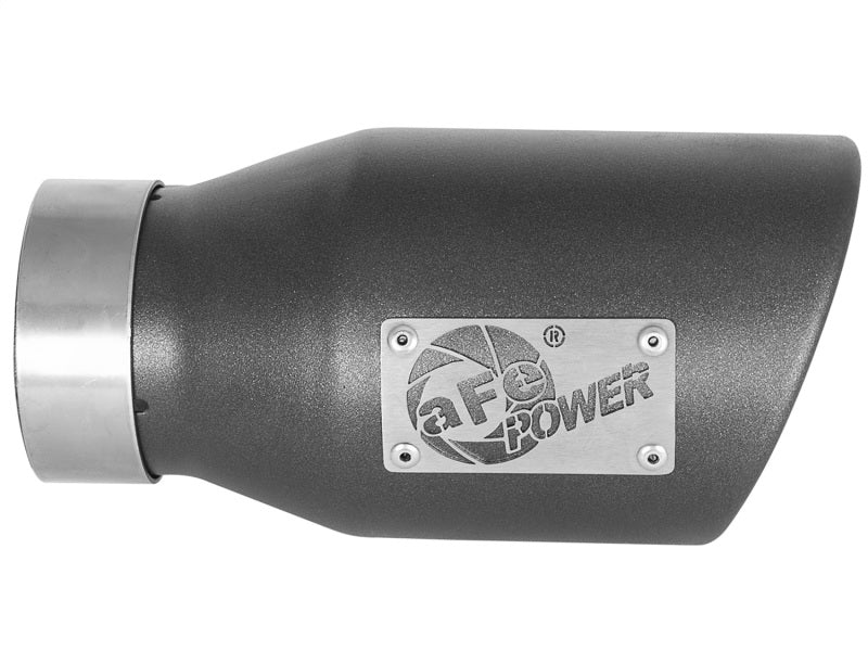 AFE 49T30452-B091 orce-Xp 3in 304 SS Metallic Black Exhaust Tip 3in In x 4-1/2i