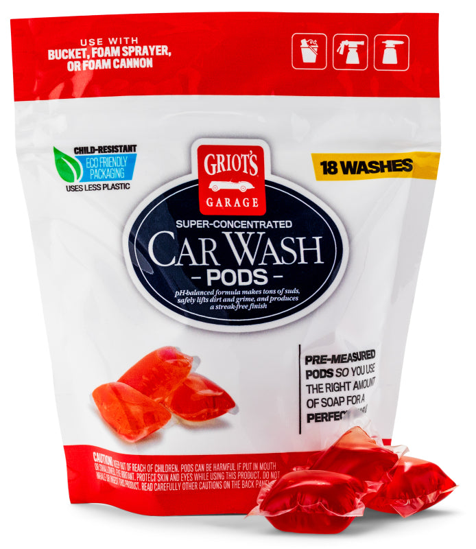 Griots Garage 10846 Car Wash Pods 18 ct