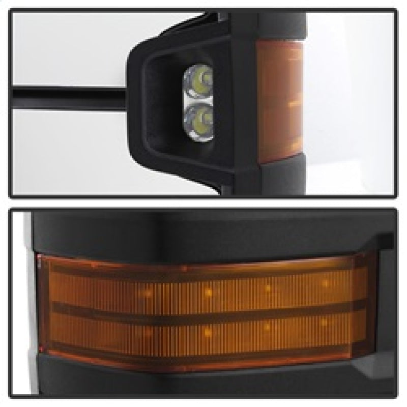 xTune 9936685 fits Chevy Silverado 03-06 G2 Heated Amber LED Signal Telescoping