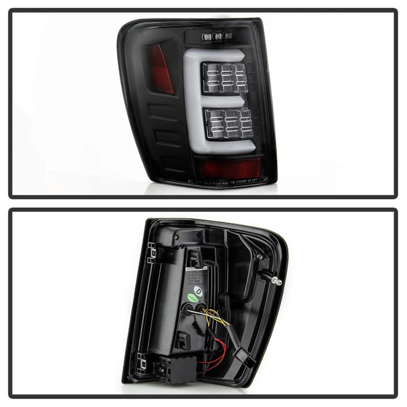 Spyder 5086143 fits Jeep 99-04 Grand Cherokee - Light Bar Led Tail Lights - Bla