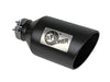 AFE 49T40801-B15 MACH Force-Xp 409 Stainless Steel Clamp-on Exhaust Tip Black