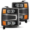 AlphaRex 880239 fits Chevy 04-15 1500HD NOVA-Series LED Proj Headlights Black w