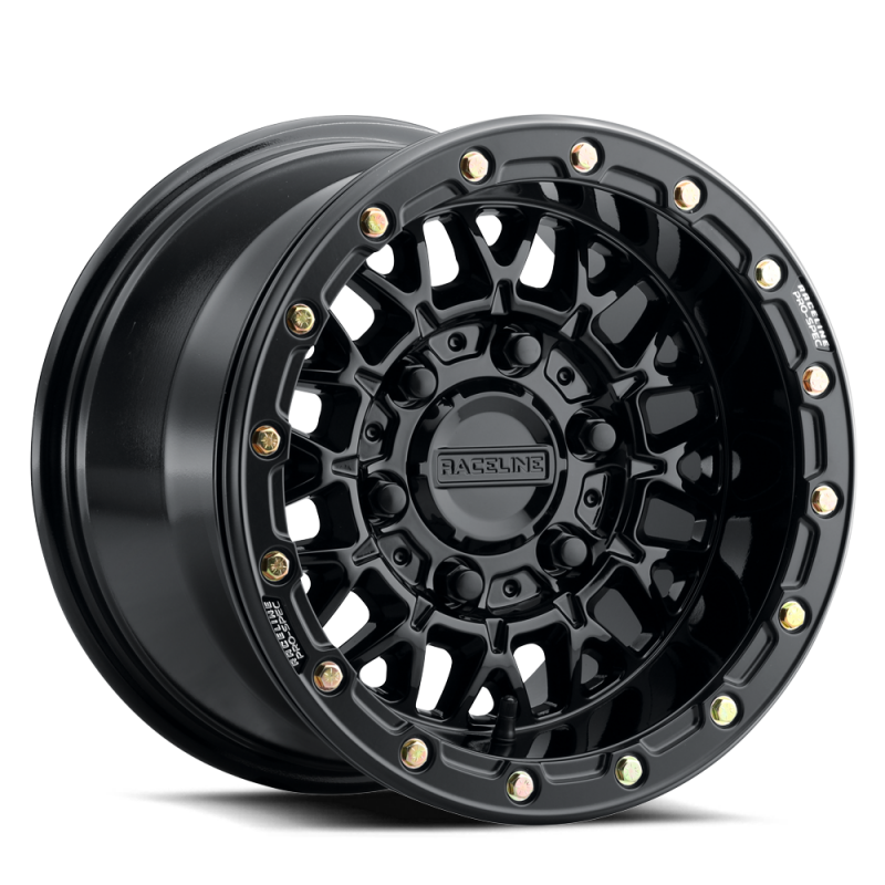 Raceline A15 Omega 15x10in / 4x137 BP / 10mm Offset / 110.18mm Bore - Gloss Black