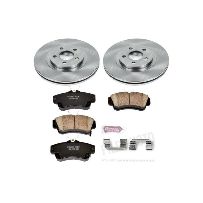 PowerStop KOE1704 fits Chrysler 01-10 PT Cruiser Front Autospecialty Brake Kit