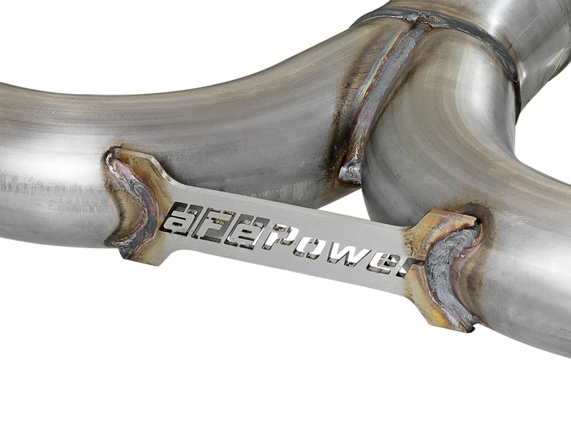AFE 49-37002-1P 3in-2.5in SS Axle-Back Exhaust w/Polished Tips 2018 fits Hyund
