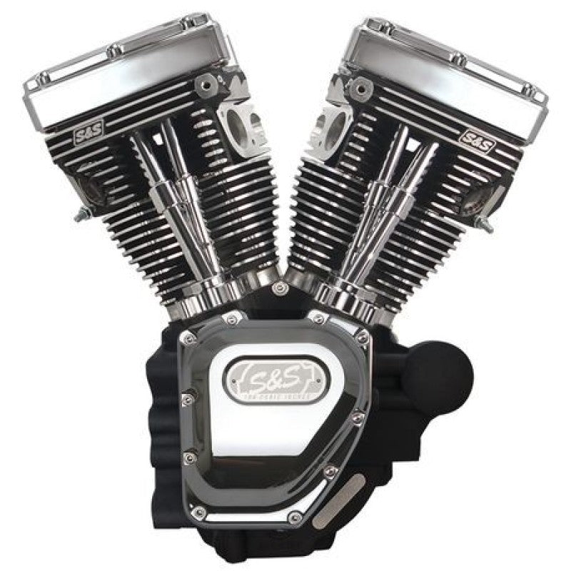 S&S Cycle 310-0882A 06-17 Dyna T124 Engine - Wrinkle Black