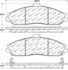 Stoptech 305.0731 Street Select Brake Pads - Rear