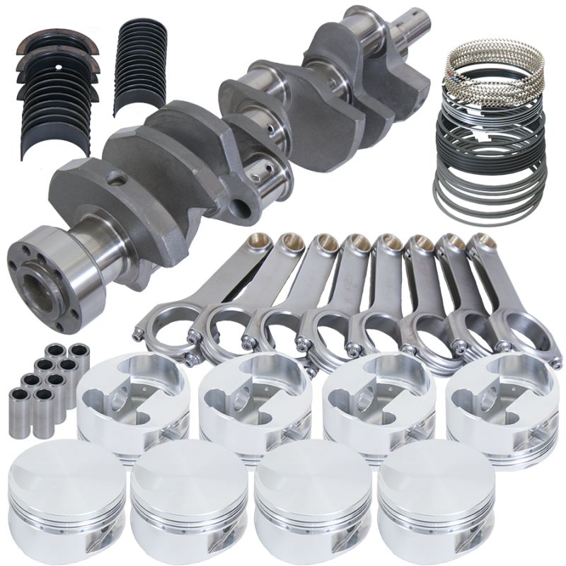 Eagle 35315L030 fits Chevy 454 1Pc 4.000in Crank 6.385in H-Beam -3cc Flat Top 4.280in Pistons Rotating Assembly