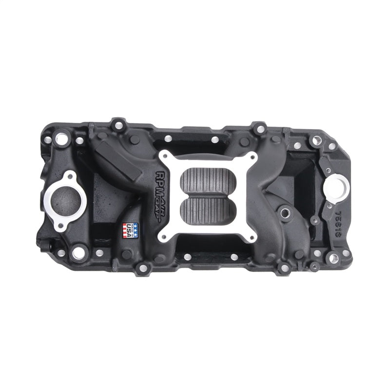 Edelbrock 75613 Intake Manifold Nascar Edition RPM Air-Gap for Big-Block fits Chevy 396-502 w/ Oval Ports