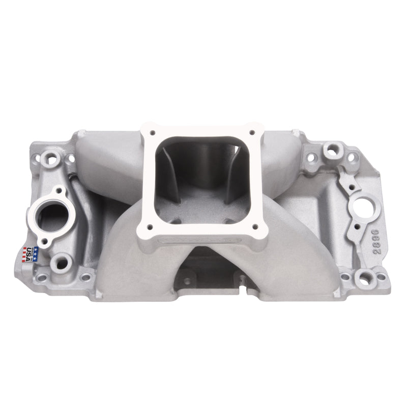Edelbrock 28962 Manifold BB fits Chevy Short Deck Super Victor II (565) CNC Port-Matched for 60409 CNC Heads