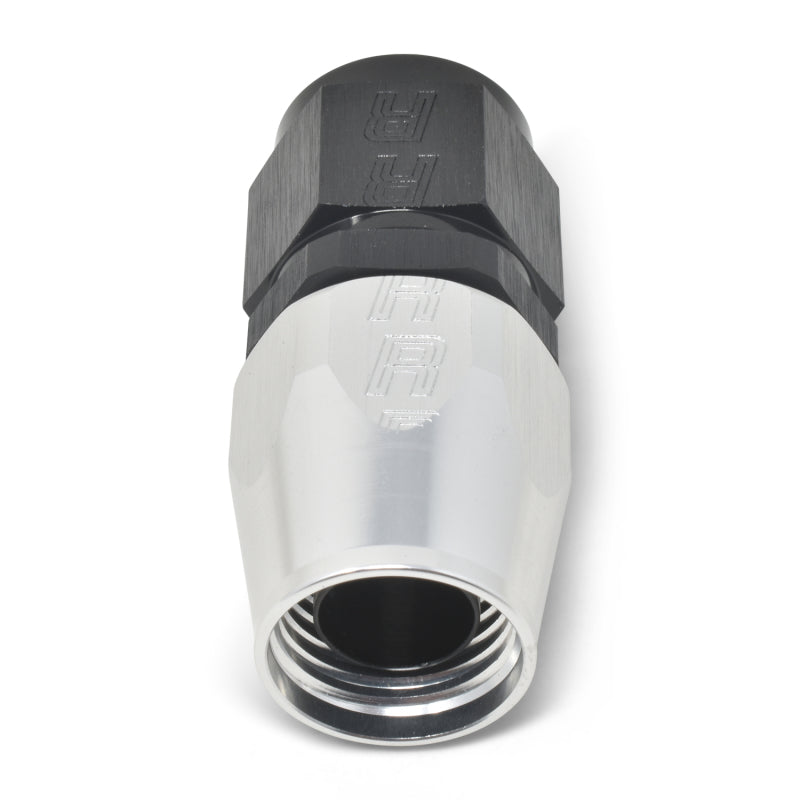 Russell 610043 Performance -10 AN Black/Silver Straight Full Flow Hose End