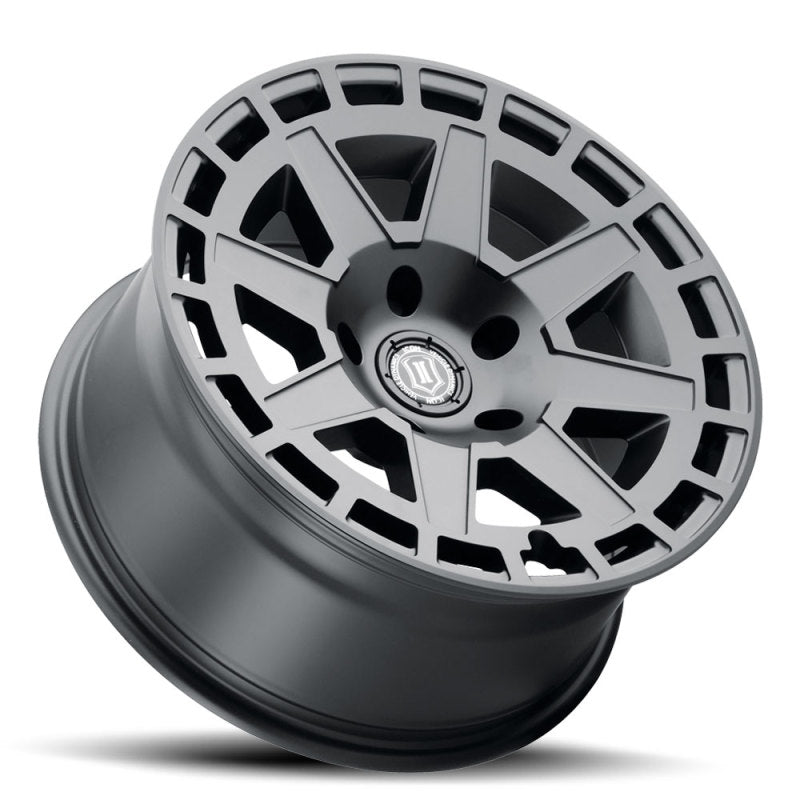 ICON 3217857345SB Compass 17x8.5 5x5 -6mm Offset 4.5in BS Satin Black Wheel