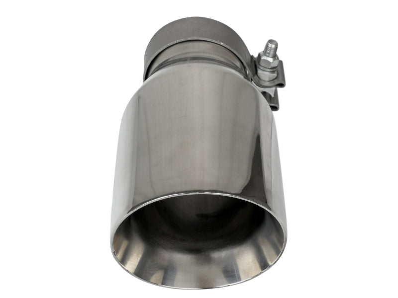 AFE 49T30454-P093 orce-Xp Univ 304 SS Double-Wall Clamp-On Exhaust Tip - Polish