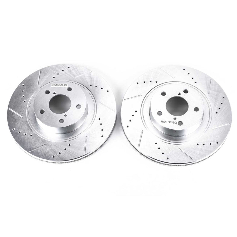 PowerStop fits Scion 13-16 FR-S Front Evolution Drilled & Slotted Rotors - Pair