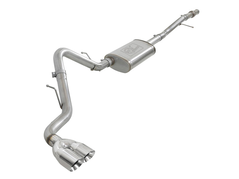 AFE 49-34106-P Series 3in 304SS Exhaust Cat-Back w/Pol Tip 2019 fits GM Silver