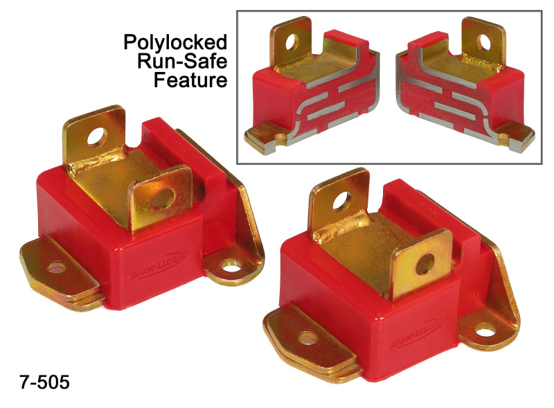 Prothane 7-505 fits GM Motor Mounts - Type B Tall - Red