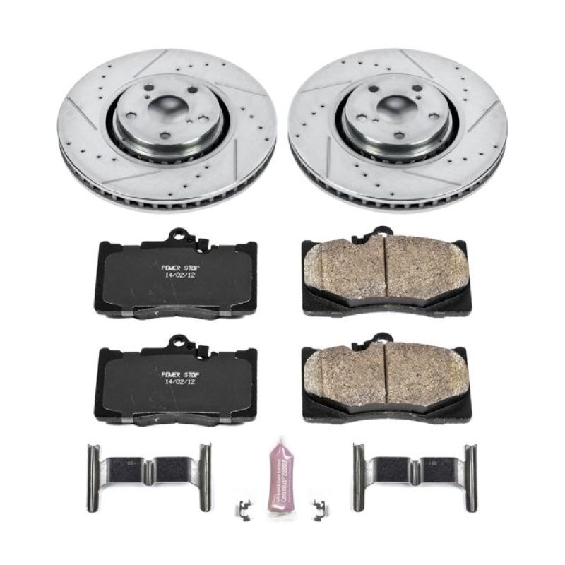 PowerStop K4634 fits Lexus 07-11 GS350 Front Z23 Evolution Sport Brake Kit