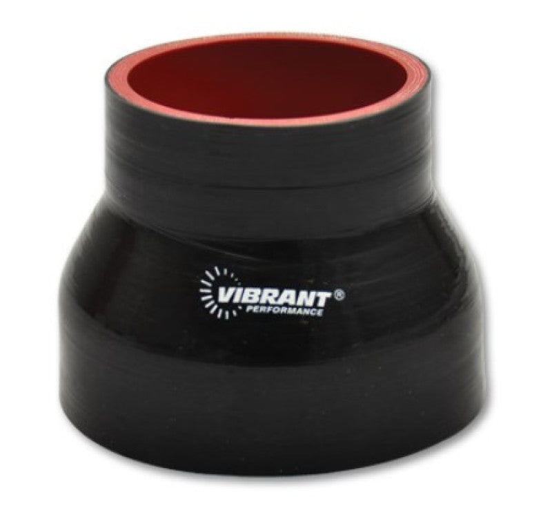 Vibrant 19745 4 Ply Reducer Couper 3.5in ID x 3.75in ID x 3.0in Long - Black