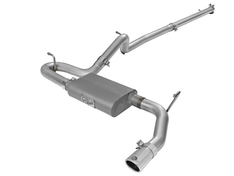 AFE 49-08044-1P on 2-1/2in Aluminized Steel Cat Back Exhaust 07-17 fits Jeep Wr
