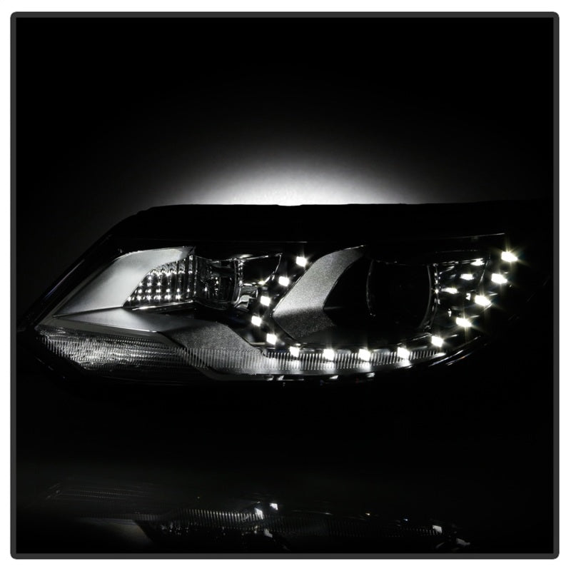 Spyder 9948527 fits VW Tiguan LED/DRL Projector Headlights Chrome PRO-JH-VWT12-