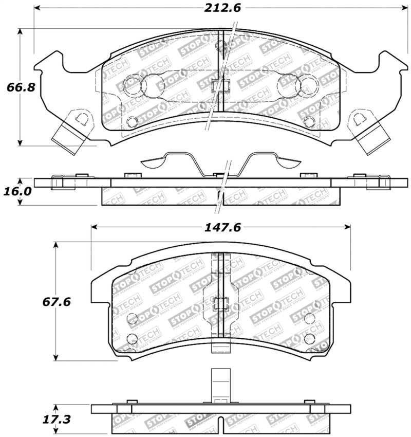 Stoptech 309.0623 Performance Brake Pads
