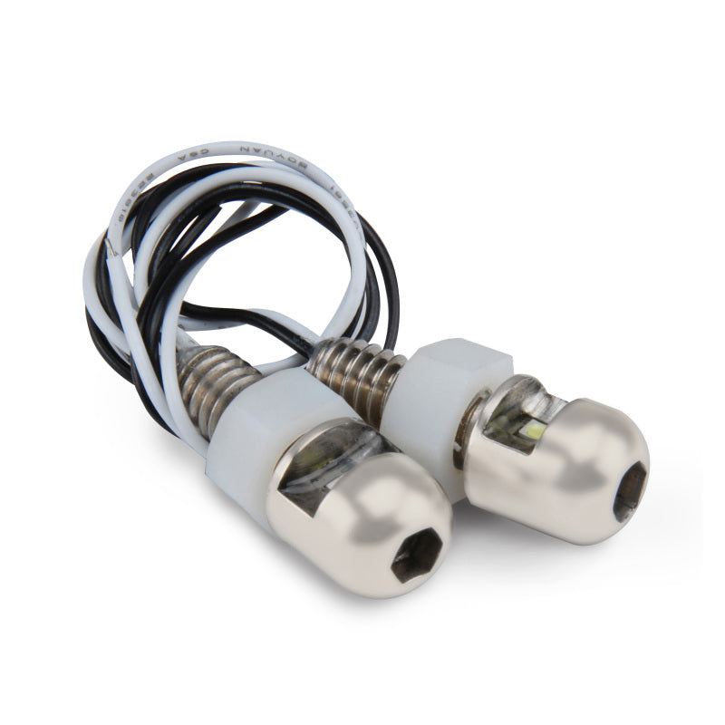 DEI 30302 LED LiteN Boltz License Plate Lighting - Dome Head - 2pc - Satin