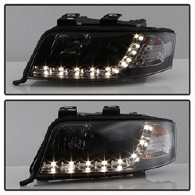 Spyder 5008657 fits Audi 02-04 A6 Projector Headlights Halogen Model Only - DRL