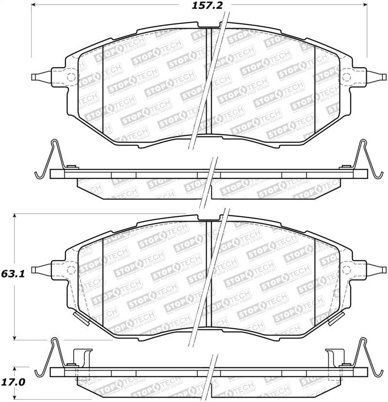 Stoptech 308.10781 Street Brake Pads