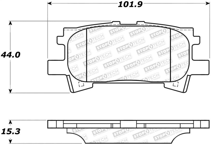 Stoptech 308.0996 Street Brake Pads
