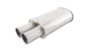 Vibrant 1095 power Oval Muffler w/3.00in Round Straight Cut Tip (3.00in Inlet)