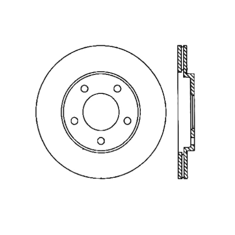 Stoptech 120.61087CRY 05-14 Ford Mustang Cryo-Stop Rear Premium Rotor