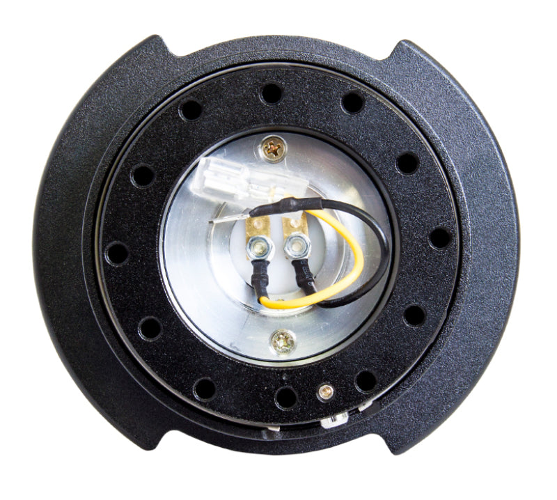 NRG SRK-250BK Quick Release Kit Gen 2.5 - Black / Black Ring w/Finger Grooves