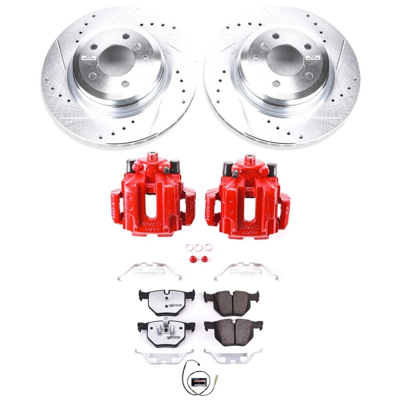 PowerStop KC5982 26 fits BMW 335i Rear Z26 Street Warrior Brake Kit w/Calipers