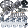 Eagle B13005L00053 fits Chevy 350 1Pc 3.750in Crank 5.700in I-Beam Rods 4.000in Pistons 153 Tooth FP Balanced Assembly