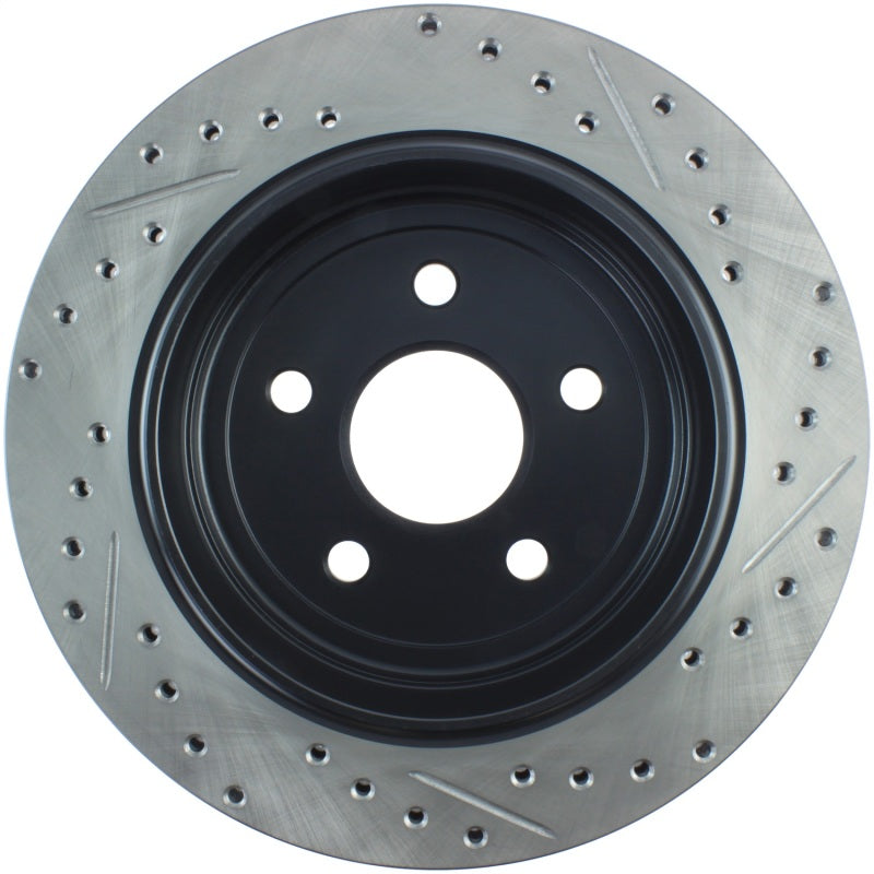 Stoptech 127.58007R Slotted & Drilled Sport Brake Rotor 11-17 Jeep Grand Cherokee (Excludes SRT8)