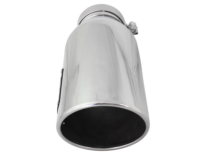 AFE 49T40606-P15 orce-XP 304 SS Single Wall Polished Exhaust Tip Pair 4in Inlet