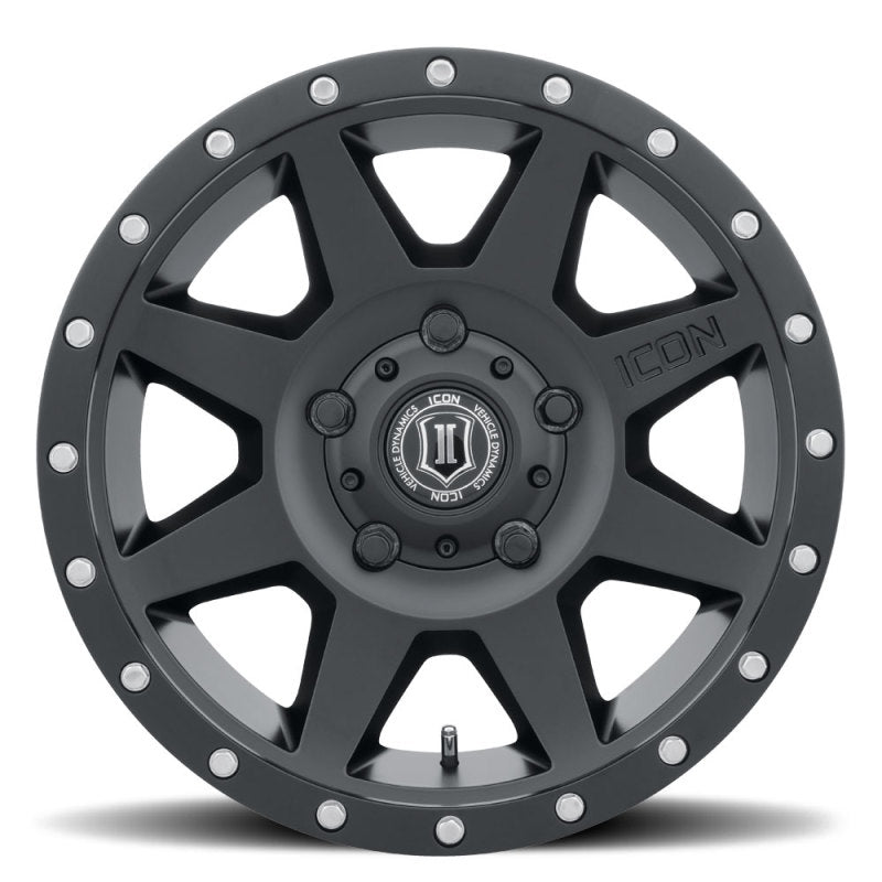 ICON 1818905560SB Rebound 18x9 5x150 25mm Offset 6in BS 110.1mm Bore Satin Black Wheel