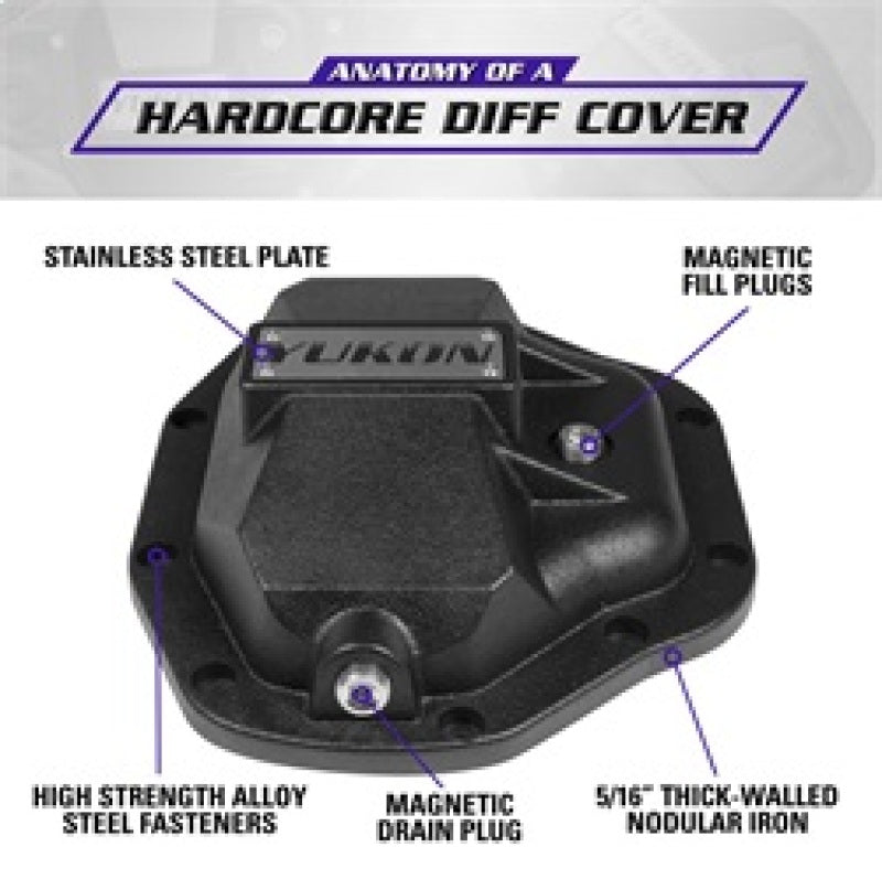 Yukon Gear & Axle YHCC-D80Hardcore Diff Cover for Dana 80